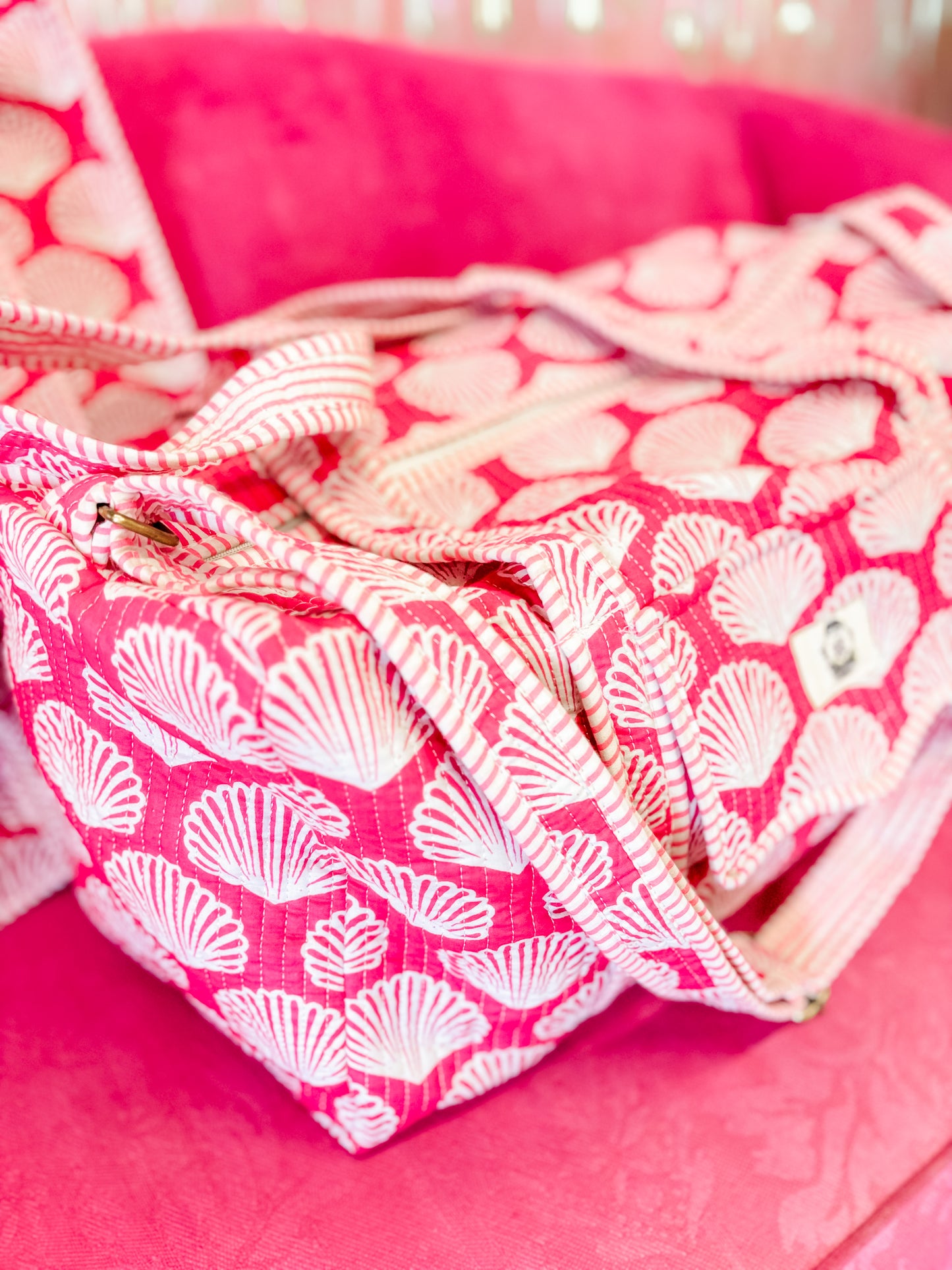Shell Scalloped Duffel Bag