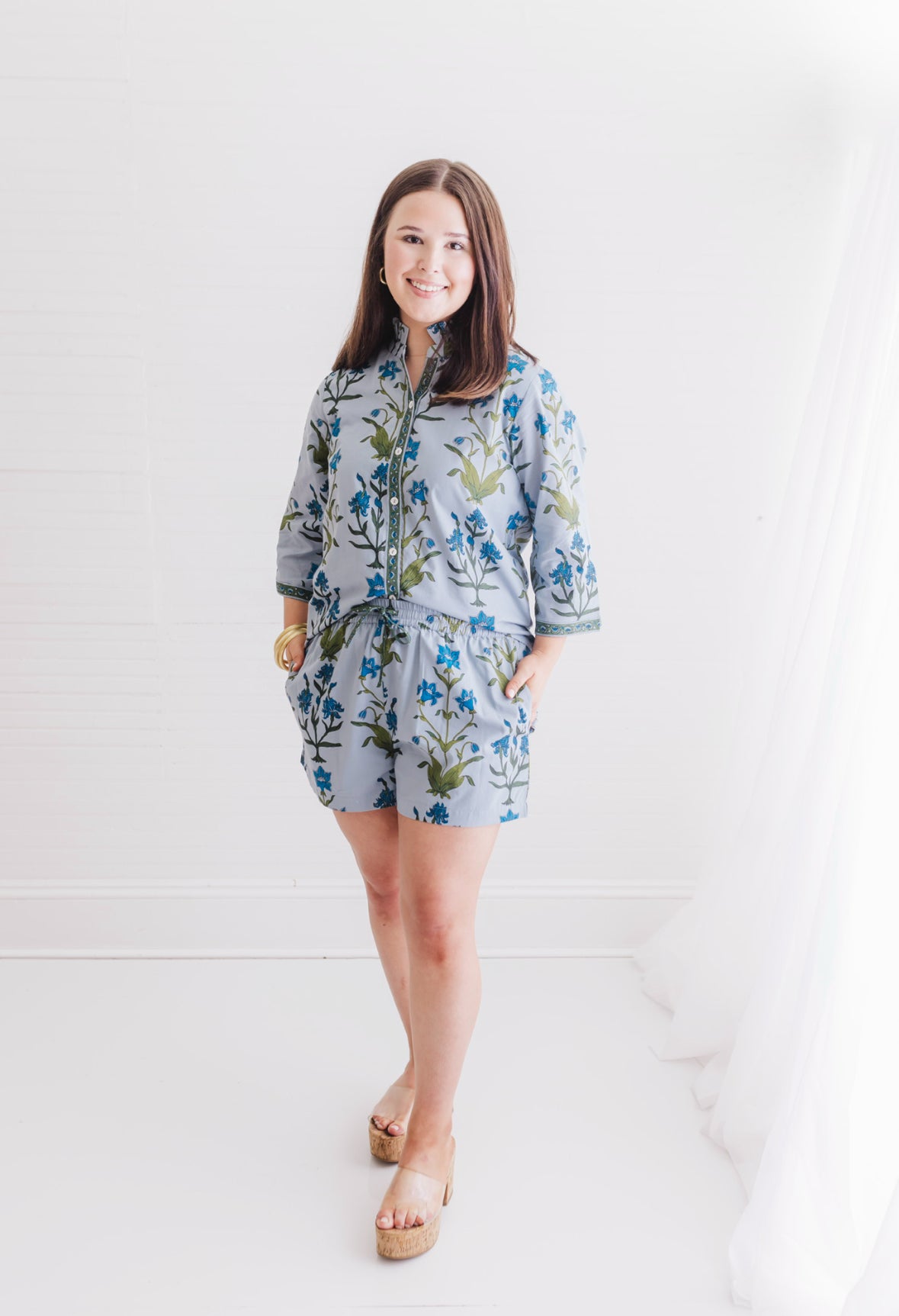 Iris Floral | Rosehill Short Set
