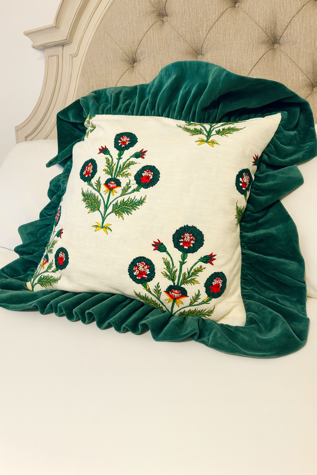 Camilla Velvet 24" Throw Pillow