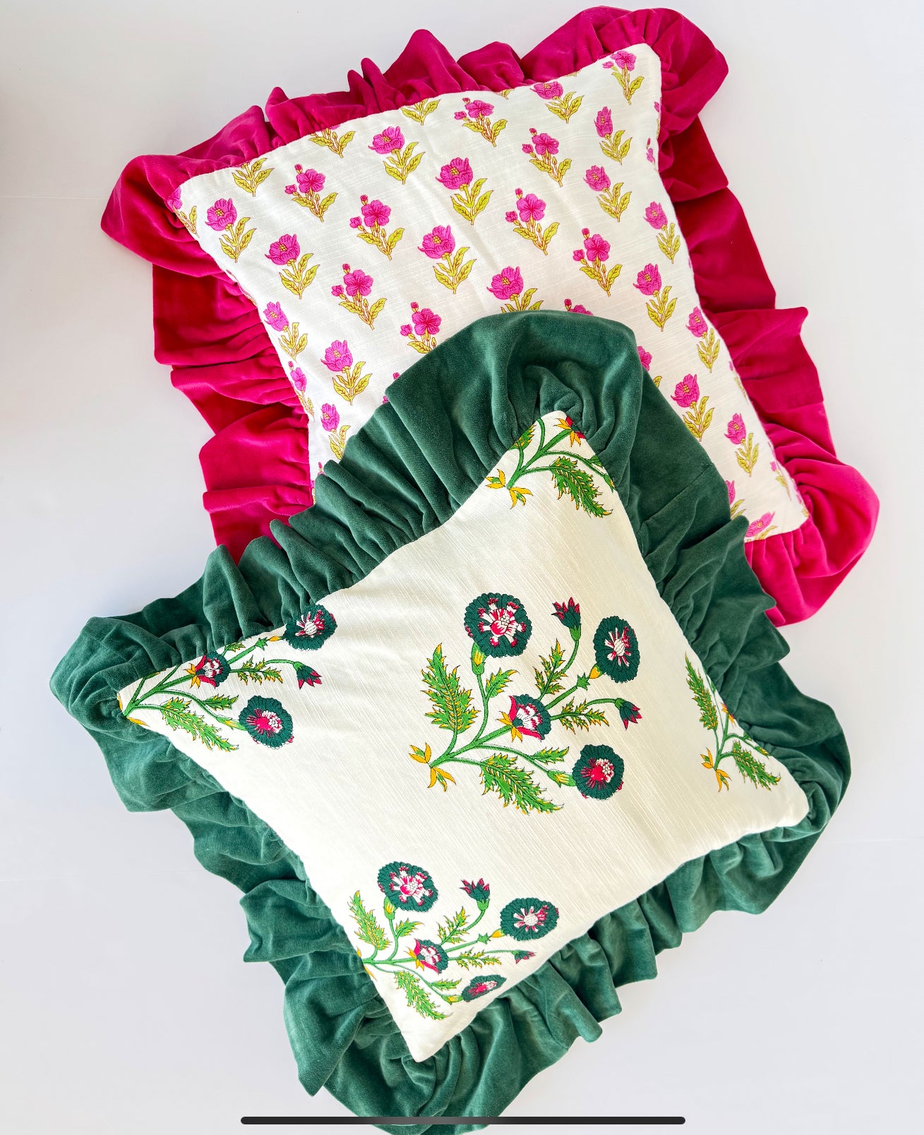Magnolia Velvet 18" Throw Pillow