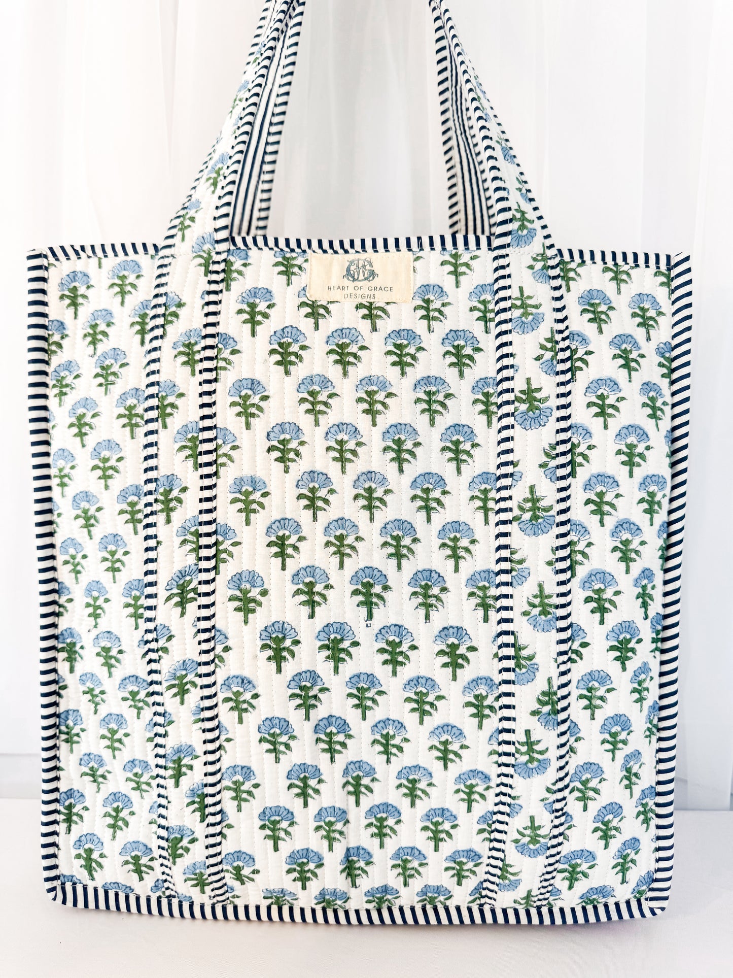 Carolina | Large Quilted Tote Bag
