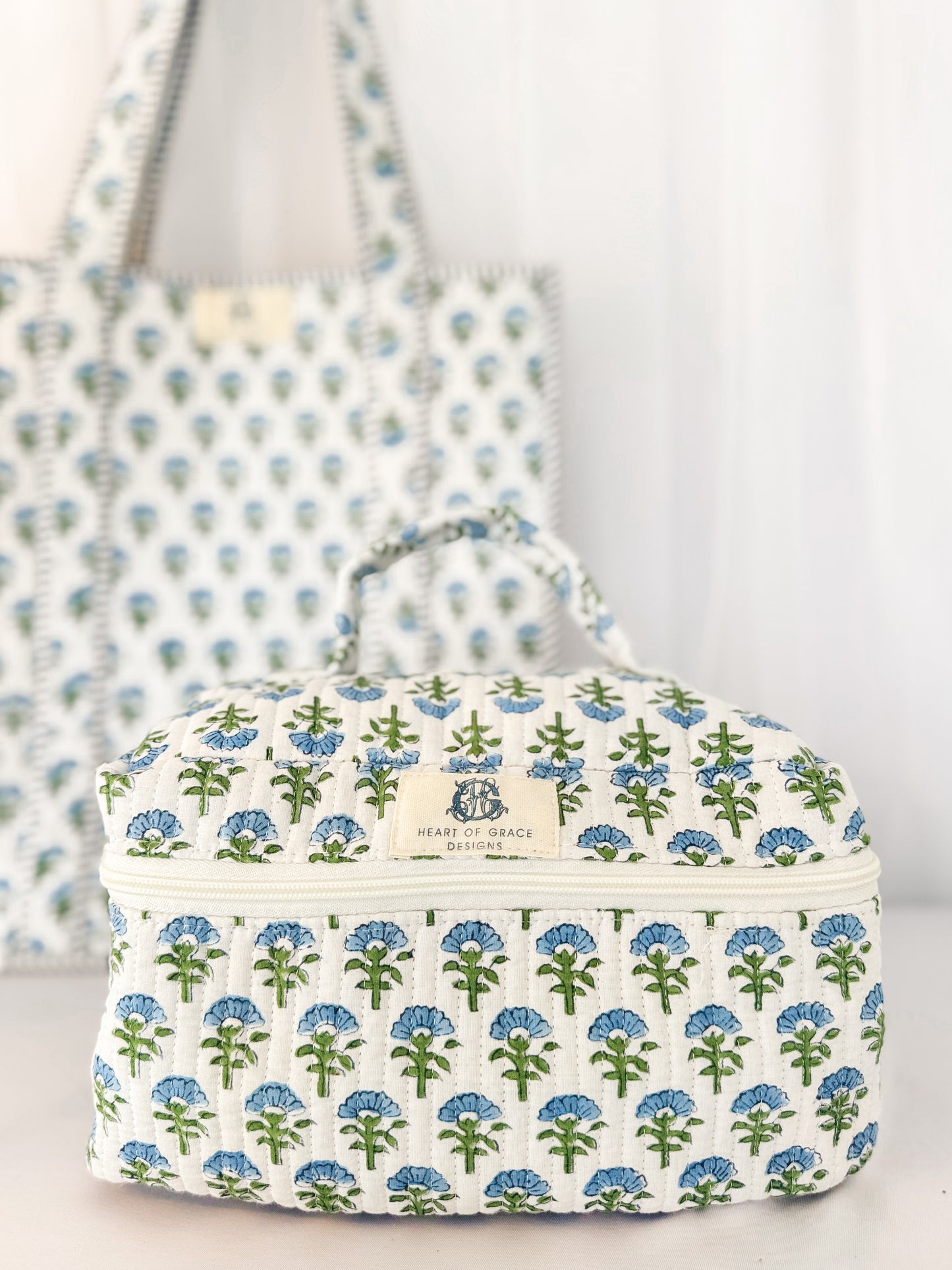 Carolina | Quilted Cosmetic bag