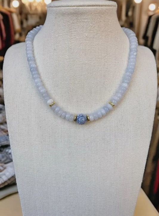 Wedgewood Blue Necklace