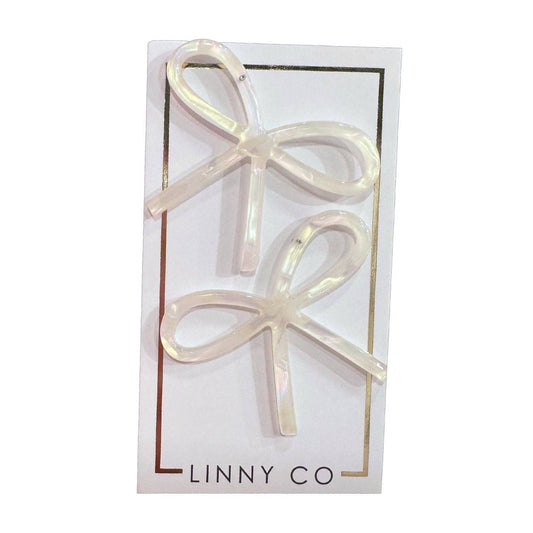 Lola - Iridescent Bow Earrings