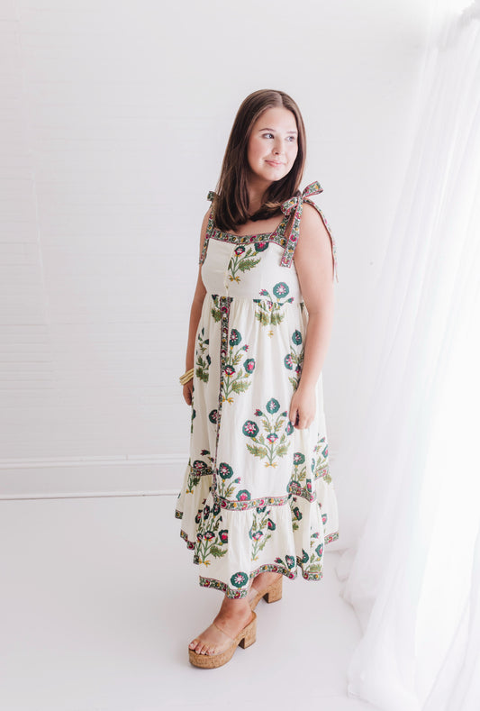 Camilla Floral Bow Maxi Dress