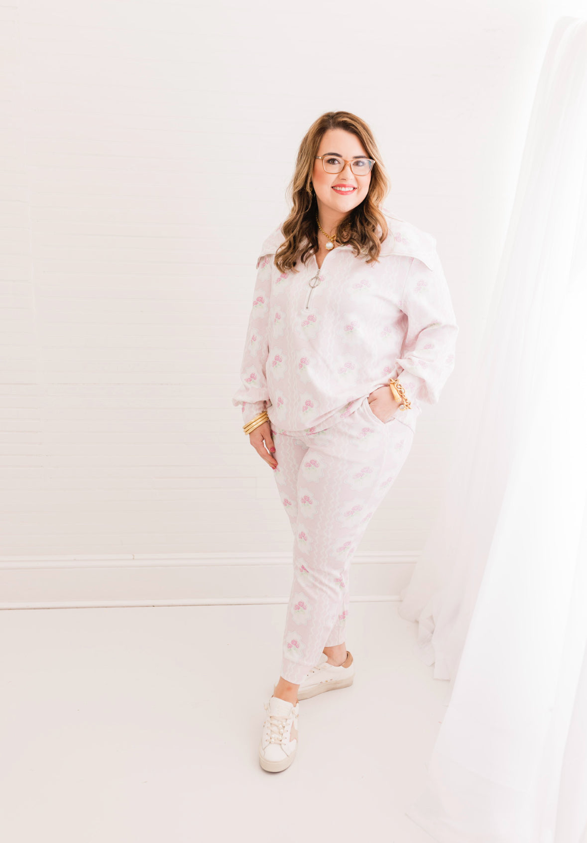 Secret Garden Pink Grand-Millennial Pant Set