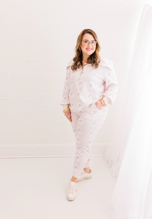 Secret Garden Pink Grand-Millennial Pant Set