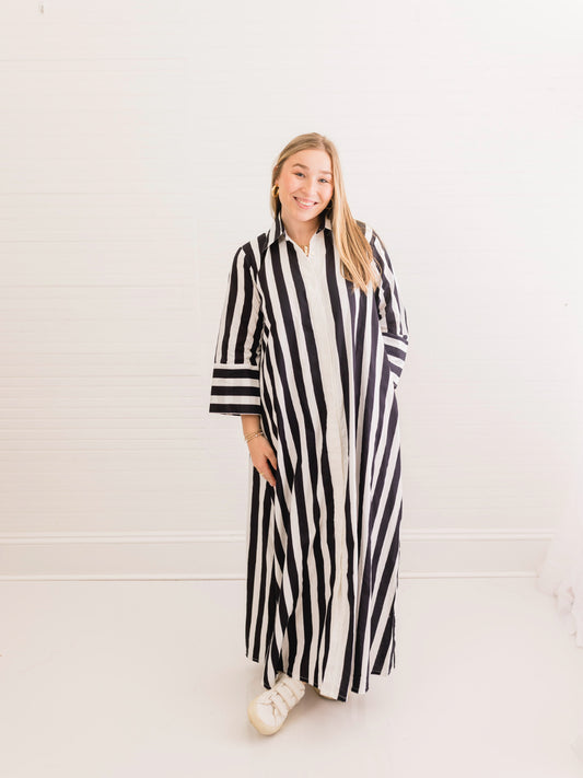 Rosemary Stripe Cabana | Caftan Dress