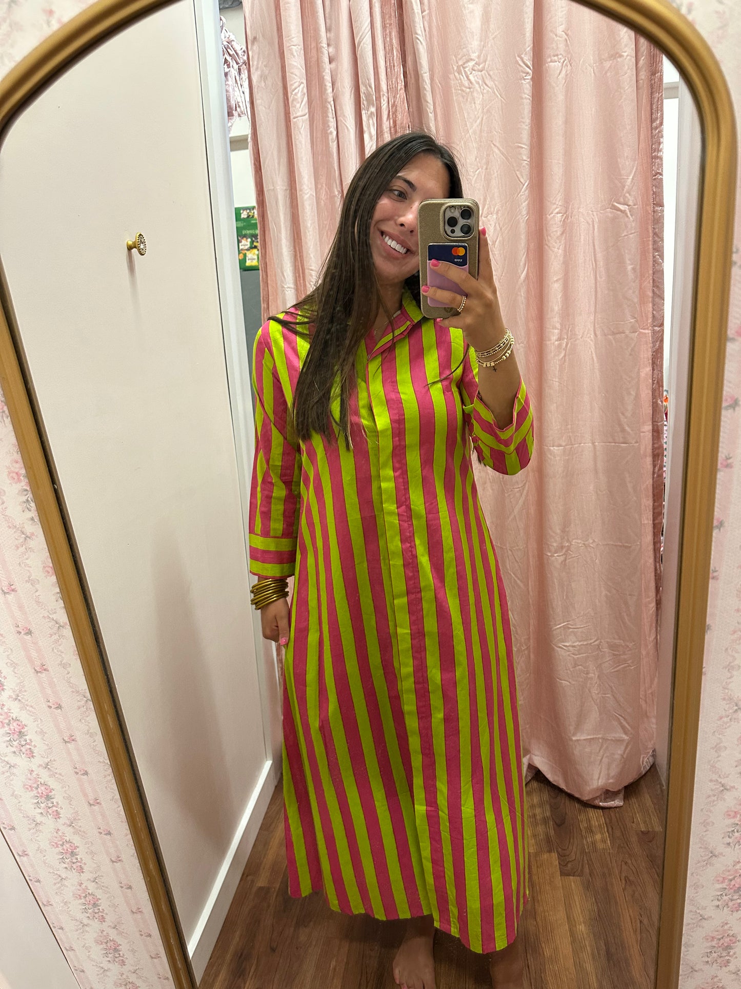 Pink Sherbert Cabana Caftan