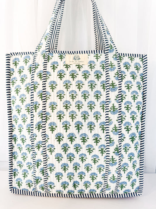 Carolina | Large Quilted Tote Bag