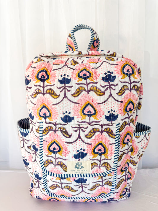 Rosewood | Quilted Backpack