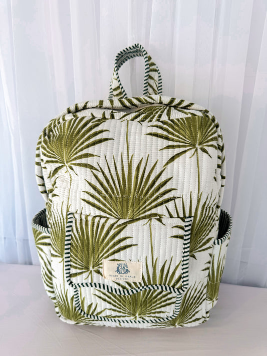 West Palm Scalloped Quilted Backpack