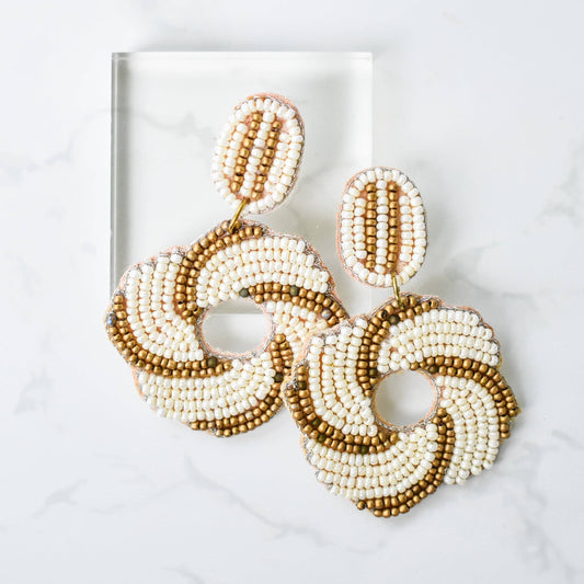 Bronze Days Circle Drop Earrings